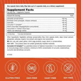A1009 MT. ANGEL VITAMINS Inflameze Boswellia Curcumin Bromela #2