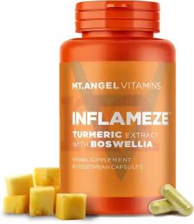 A1009 MT. ANGEL VITAMINS Inflameze Boswellia Curcumin Bromela