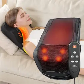 8268 MUZCODY Massager Heat Shiatsu Neck Pillow Pa