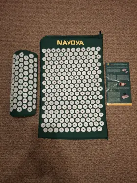 PL0021 NAYOYA Neck Pain Relief Acupressure Mat Pillow Set