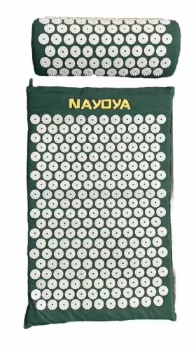 PN0021 NAYOYA Neck Pain Relief Acupressure Mat Pillow Set