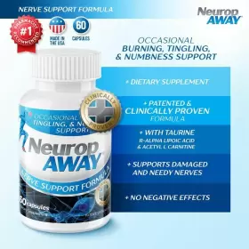 743724329629 NEUROPAWAY Nerve Formula Capsules Pack #3