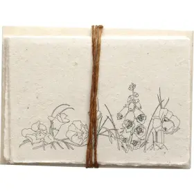 Of The Earth 721405403172 Handmade Seeded Plantable Note Cards With Envelopes Set 6 Wildflowers