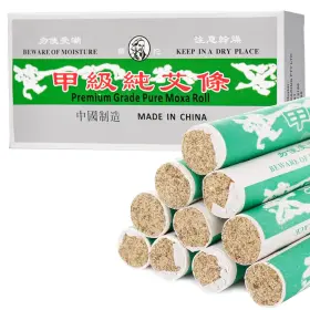 Ospnieek B0byg4pdmz 10 Pure Moxa Rolls Handmade Mild Moxibustion Mugwort Sticks Natural