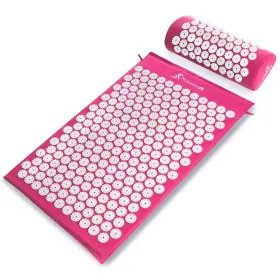 Prosource B00i1qcpf8 Prosourcefit Acupressure Mat And Pillow Set For Back Neck Muscle Pain Relief