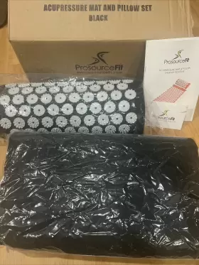 PS1200ACCUSETBLACK PROSOURCE Acupressure Mat Pillow Set