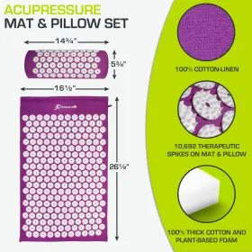 094566346009 PROSOURCEFIT Acupressure Mat Pillow Set Neck #2