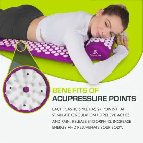 094566346009 PROSOURCEFIT Acupressure Mat Pillow Set Neck #3