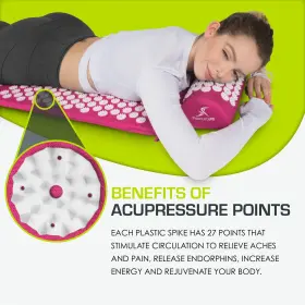 772259310994 PROSOURCEFIT Acupressure Mat Pillow Set Neck #3