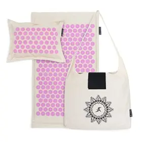 810244024157 PROSOURCEFIT Acupressure Mat Pillow Set Natural