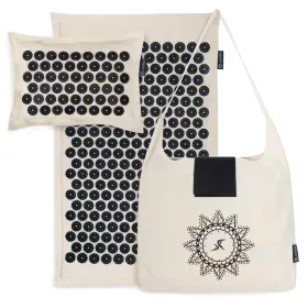 810244024355 PROSOURCEFIT Acupressure Mat Pillow Set Natural