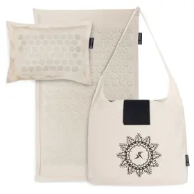 810244024423 PROSOURCEFIT Acupressure Mat Pillow Set Natural