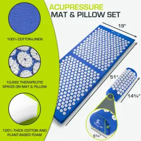 810244024973 PROSOURCEFIT Acupressure Mat Pillow Set Neck Mus #2