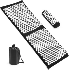 Qwork Qs15900 Acupressure Mat And Pillow Set Extra Long 47 Inch X16.5 Neck Back Pain R