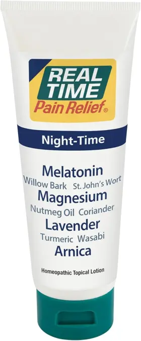 Rtpr-nt REAL TIME PAIN RELIEF Night Cream Tube Sleep Pack