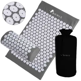 Romix 691024973472 Acupressure Mat And Pillow Set Acupuncture For Back Pain Neck Shoulder