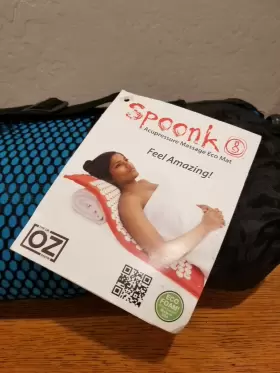 008-CT-BLUE SPOONK Pagoda Acupressure Massage Mat Bag