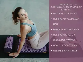 704846811829 TIMEBEEWELL Eco Neck Pain Relief Acupressure Mat #2