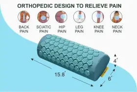 790492620878 TIMEBEEWELL Eco Neck Pain Acupressure Mat Pillow #3