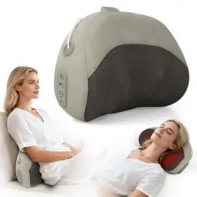 Uqhh Back-4 Shiatsu Back Massager With Heat Neck Pillow For Pain Relief Shoulder And Lu