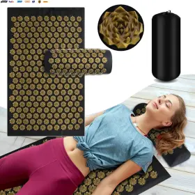 445008737702 USA-VIRALFINDS Acupressure Yoga Mat Kuznetsovs #2