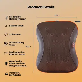 CF-JY01 VITALIZEN Vibepulse Shiatsu Massager Nodes Infrared #3