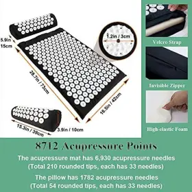 727277793205 XIAOMAGE Acupressure Mat Pillow Set Bag #2