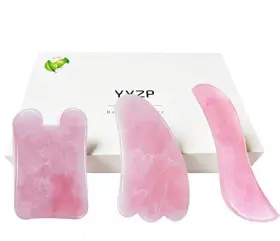 793643316625 YYZP Natural Quartz Gua Sha Boardscraping Tools