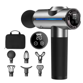Zeoezhbi Hbd009 Christmas Gift For Women/men/dad/mom Percussion Massage Gun Silver