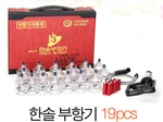 Hansol Professional Cupping Therapy Equipment Set With Pumping Handle 19 Cups. Fixed Price $58.40.