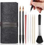 9 Pcs Scratch Art Tools Set With Pens, Stylus, Scrapers, Brush & Storage Bag. Fixed Price $11.28.