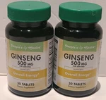 Lot 2 Nature's Measure Ginseng 30-250 Mg Tablets Mental And Physical Stress Aid. Fixed Price $11.99.