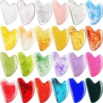 24 Pcs Gua Sha Facial Tool Resin Massage Heart Shaped St.... Fixed Price $42.39.