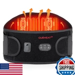 Cueheat Heated Waist Belt Black 49in Cordless Heating Pad Low Back Pain Recharge. Fixed Price $77.60.