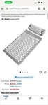 Acupressure Mat & Pillow Set Back/neck Pain Muscle Relaxation, Grey Box Damaged. Fixed Price $11.00.