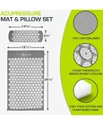 Prosourcefit Acupressure Mat And Pillow Set For Back/neck Pain Relief Large Ran. Fixed Price $19.99.
