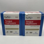 2x Forpro Non-sterile 6" Senior Tongue Depressors,. Fixed Price $35.83.