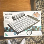 Nizoni Acupressure Mat & Pillow Set Portable Pain Relief Back Neck Foot. Fixed Price $25.99.