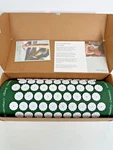 Shakti Acupressure Pillow Green Organic Cotton Neck Massage Open Box. Fixed Price $39.99.