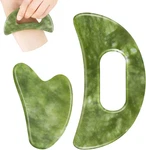 Airogym Jade Stone Gua Sha Massage Tool Set Body Guasha With Handle Muscle. Fixed Price $24.98.