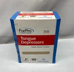 *lot Of 2* Forpro Non-sterile 6" Senior Tongue Depressors, 500-count. Fixed Price $19.99.