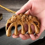 Golden Sandalwood Massage Wood Comb Head Meridian Health Care Massager Tool. Fixed Price $14.15.