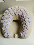 Kanjo Memory Foam Acupressure Neck Pillow Tan Airplane Excellent. Fixed Price $22.50.