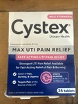 Cystex Max Uti Pain Relief Tablets 99.5mg Fast Acting 24 Tabs 12/27 Dentedbox. Fixed Price $11.99.