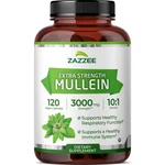 Zazzee Mullein 10:1 Extract, 3000 Mg Strength, 120 Vegan Capsules, Kosher. Fixed Price $22.97.
