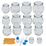 Nfzunw Cupping Therapy Sets,14 Cups Thick Chinese Acupoint Glass Blue. Fixed Price $57.72.