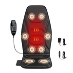 Comrelax Back Massage Chair Pad With Heat, Massager For Pain Relief, C. Fixed Price $81.94.