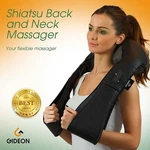 Gideon Portable Shiatsu Multi-directional Massager W/ Heat For Back Neck Feet. Fixed Price $34.99.