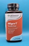 Lifeseasons Migra-t Tension Ease Headache Support 60 Veg Capsules Exp 05/2028. Fixed Price $20.00.