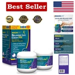 Deep Penetrating Leg Cream Pm - Natural 4oz For Night Pain Relief, 2 Pack. Fixed Price $44.77.